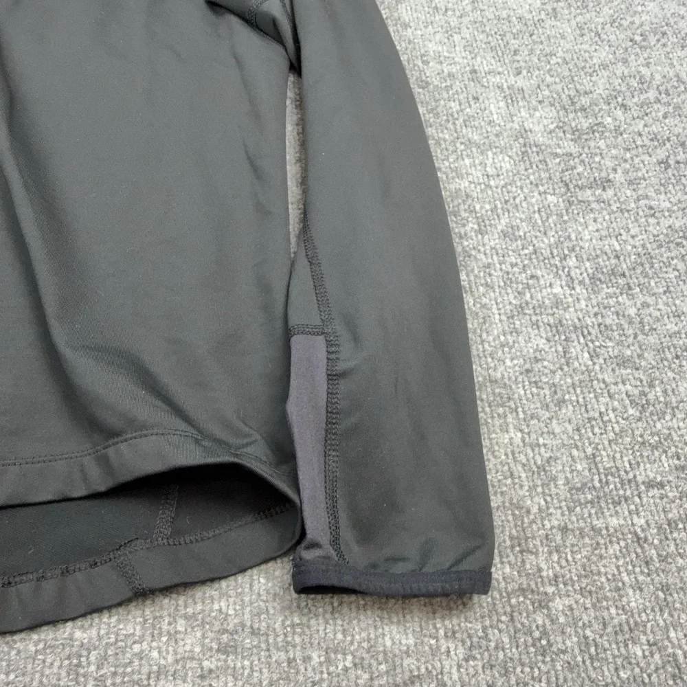 Nike Dri-FIT Pullover Mens Medium Black Gray 1/4 Zip Running Top Long Sleeve